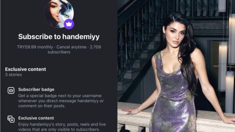 Hande Erçel sparks controversy with paid Instagram subscription