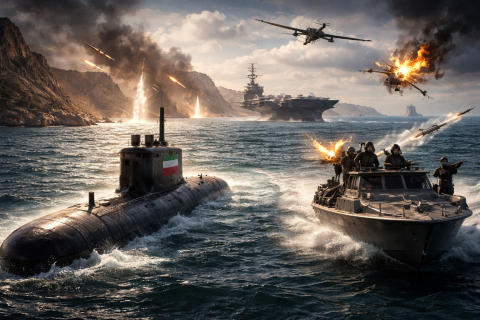 أسطول إيراني خفي وخطير.. إلى مضيق هرمز