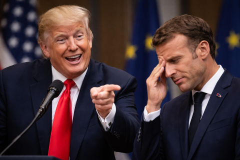 ترامب يُهين حياة ماكرون الزوجية في خطاب للأمة