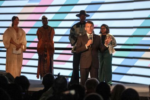Macron rebukes crowd over noise disruption at Nairobi Africa summit session