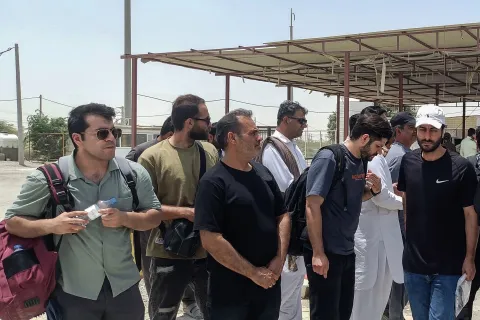 US transfers 22 Iranian crew members from seized tanker to Pakistan for repatriation
