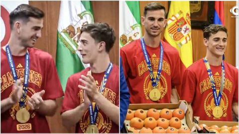 Fabian Ruiz, Gavi: World Cup champions get tomatoes as gift