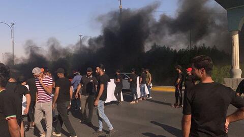 تظاهرات في العراق احتجاجا على نتائج الانتخابات والكاظمي يرفض
