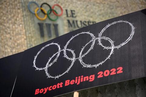 Uyghur Turks in The US Protest The 2022 Beijing Winter Olympics