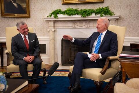 Jordan's King Abdullah to Visit President Biden