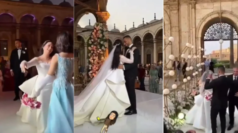 Video: Wedding and dancing in historic Mosque in Egypt 