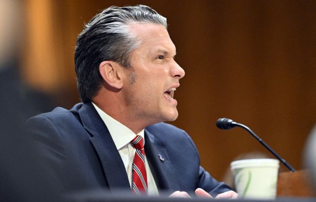 Hegseth during US Committee hearing